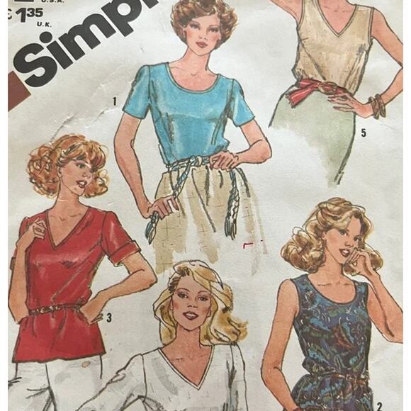 Simplicity 5380 Pattern Top Miss 14 Tank Comfort Classic Timeless Minimalist - Picture 1 of 7